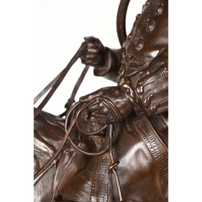 null MENE Pierre-Jules (1810-1879). "Rare bronze proof circa 1870 with brown patina...