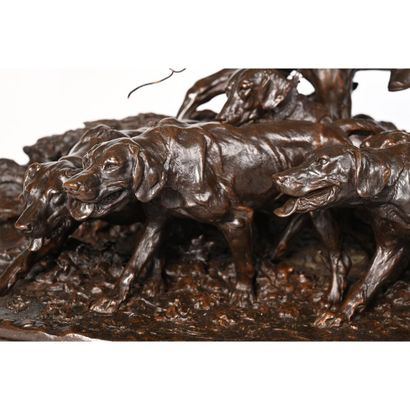 null MENE Pierre-Jules (1810-1879). "Rare bronze proof circa 1870 with brown patina...