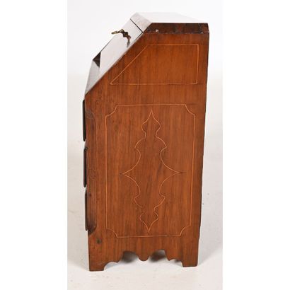 null ORIGINAL SMALL SCRIBAN DE MAITRISE chest of drawers in walnut with light wood...