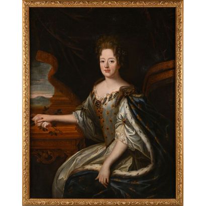 null DE LARGILLIERE Nicolas (1656-1746). (Large portrait of Marianne de Bourbon dite...