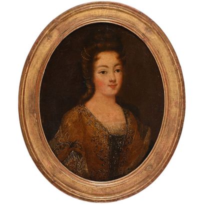null 18th century french school. "Presumed Portrait of the Duchess of Burgundy"....