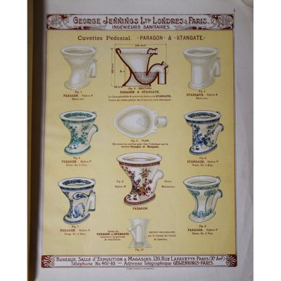 null (Catalogue) George Jennings Ltd., cuvettes de water-closets & lavabos, P., 1900,...