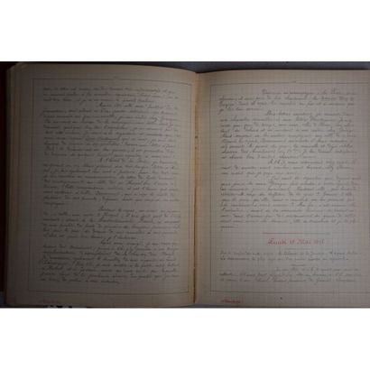 null (Guerre 14/18) Journal de guerre de Charles Dasaever, né à Lille en 1883, réunion...