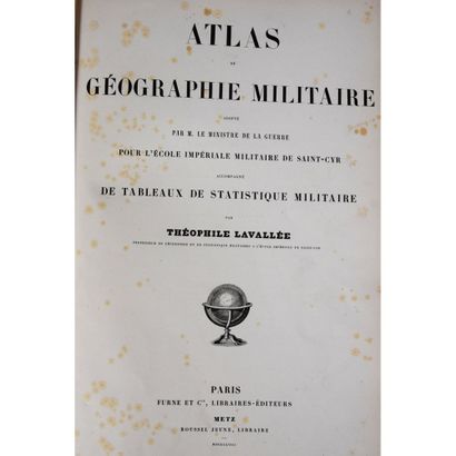 null Théophile Lavallée, atlas de géographie militaire, P., Furne Et Cie., Metz,...