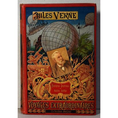 null Jules Verne, mirifiques aventures de maître antifer, P., Hetzel, 1894, cartonnage...