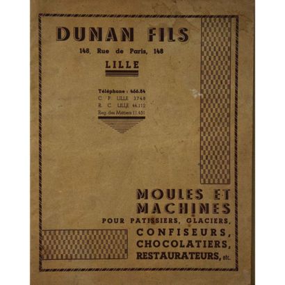 (Catalogue) Dunan Fils, Lille, moules et...