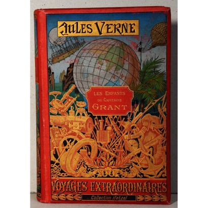 null Jules Verne, les enfants du capitaine grant, P., Hetzel, S.D. (1908), cartonnage...
