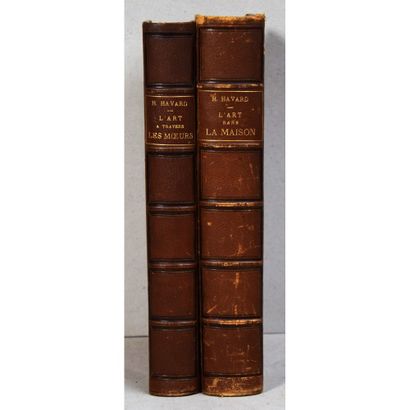 null Henri Havard, réunion de 2 volumes. L’art dans les mœurs, P., Decaux, 1882,...