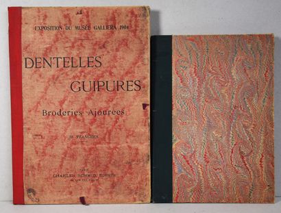 null Exposition du musée Galliera 1904, dentelles, guipures, broderies ajourées,...