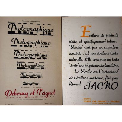 null (Caractères typographiques) Catalogue de caractères pour typographes. Deberny...