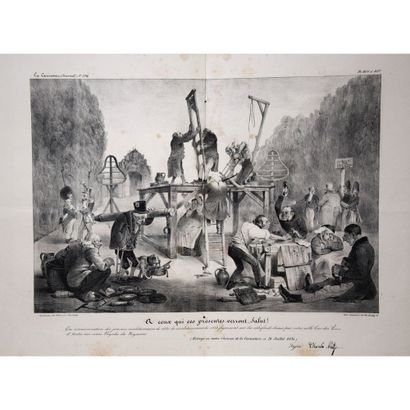 null La Caricature, réunion de 31 planches, dont Honoré Daumier, planches N°400,...