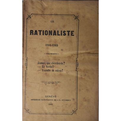 Le Rationaliste, journal des libres penseurs,...