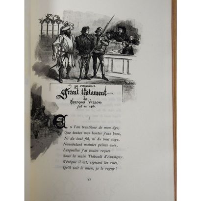 null François Villon, œuvres, illustrations de A. Robida, P., Librairie L. Conquet,...