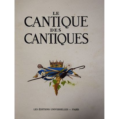 null Le cantique des cantiques, traduction d’Ernest Renan, gouaches et ornements...