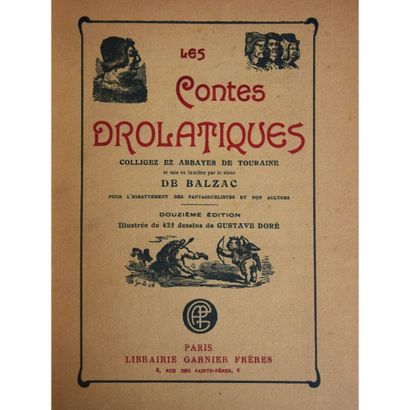 null Balzac (Honoré de) Les contes drolatiques, illustrations de Gustave Doré, P.,...