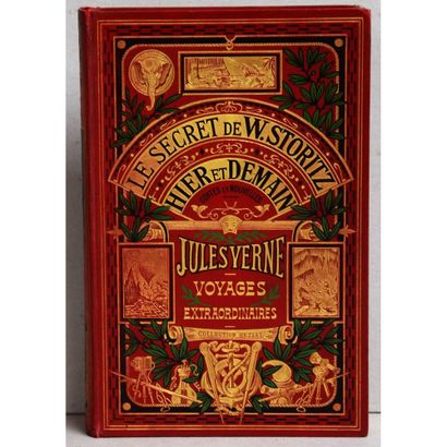 null Jules Verne, le secret de W. Storitz, hier et demain, P., Hetzel, S.D., cartonnage...