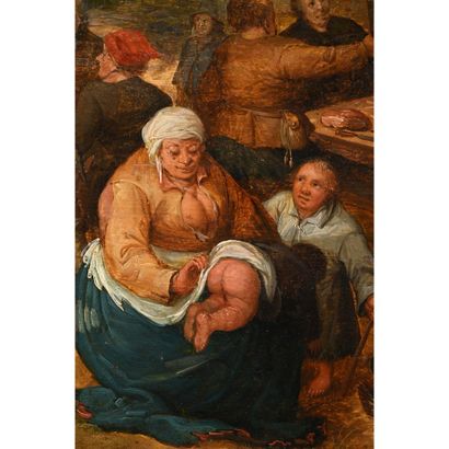 null N° 22 - DROOCHSLOOT Joost Cornelisz. (1586-1666). «Kermesse dans un villagedu...