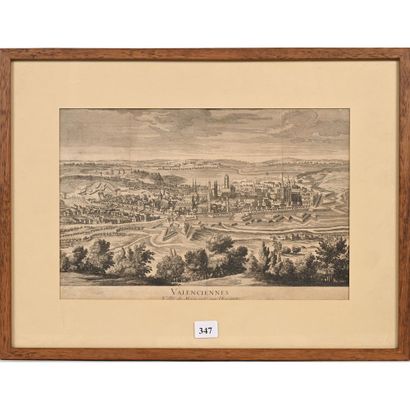 null VALENCIENNES. «Ville du Hainaut sur l’Escaut». Vue d’optique. Ep.XVIIIè. H.18...