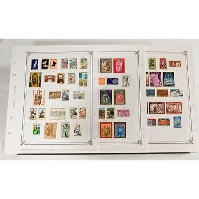 null Andorre 1967/2008. Collection de timbres neufs, quelques doubles oblitérés....