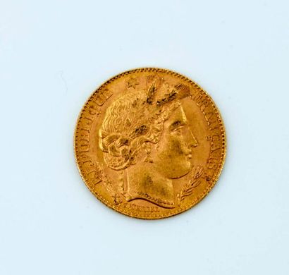 null 1 pièce de 10 francs or Cérès - IIIe République, année 1896