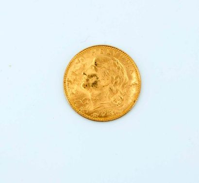 null 1 piece of 10 francs gold Swiss - year 1913