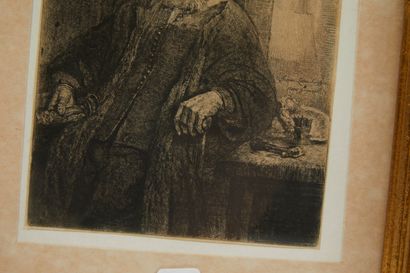 null * Rembrandt Harmensz. VAN RIJN (1606-1669) 

Jan Lutma, orfèvre. 1656. 

Belle...