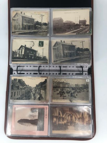 null Lot d'environ 100 cartes postales anciennes principalement sur la ville de Beaumetz...