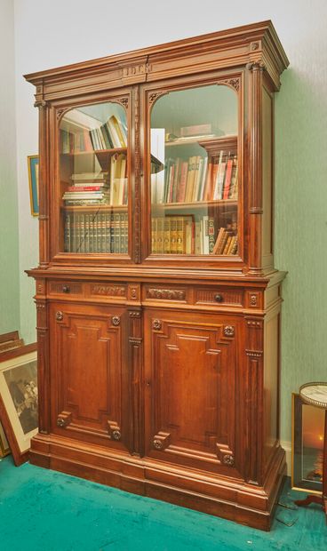 null * Auguste - Hippolyte SAUVREZY ( 1815-1883).

Importante bibliothèque en bois...
