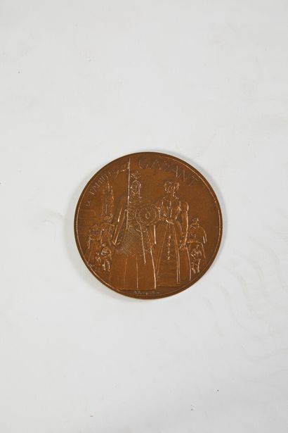 null * Albert BOUQUILLON (1908-1997)

La fête de Gayant à Douai

Médaille en bronze...