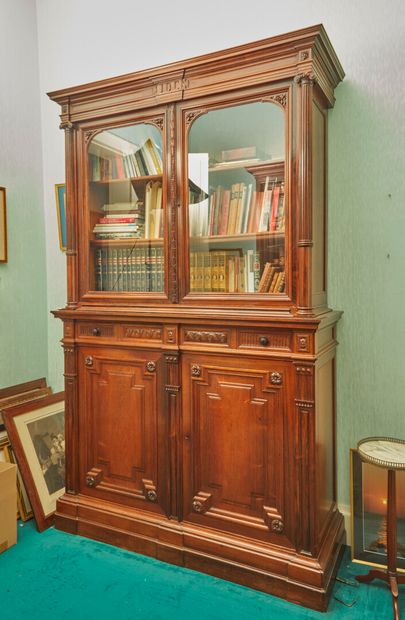 null * Auguste - Hippolyte SAUVREZY ( 1815-1883).

Importante bibliothèque en bois...