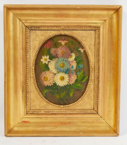 null * J PAUL (XIXth)

Bunch of flowers

Oil on canvas in a medallion frame signed...