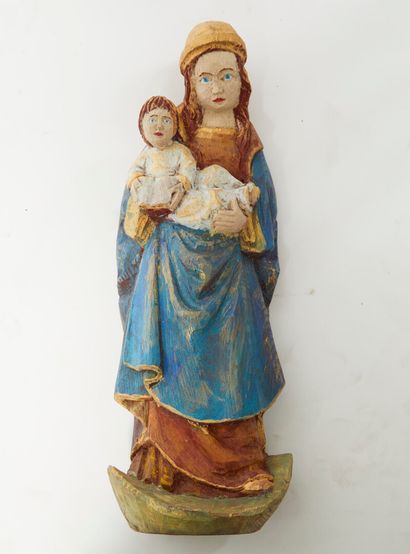null * BRETAGNE.

Vierge à l'enfant de LOCRONAN

Sculpture en bois polychrome

Epoque...