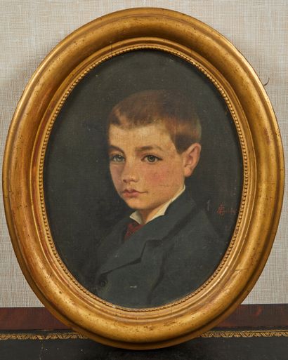 null 20th century school. 

Portrait of a young boy

Oil on canvas, signed LOUBET

35x27.5cm...