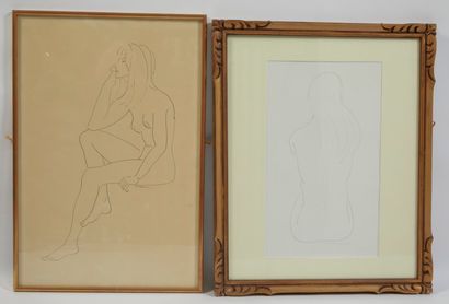 null * Norbert TRECA (1926). 

Femme nue pensive

Charnelle étreinte

Femme nue assise

Femme...