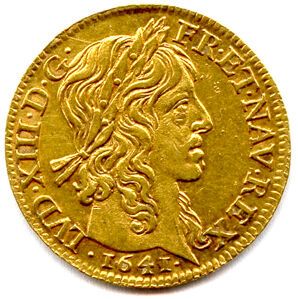 null LOUIS XIII 14 mai 1610 - 14 mai 1643

Tête laurée du roi à droite. Dessous,...