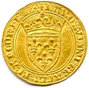 null CHARLES VI LE FOL 1380 - 1422

Écu de France aux trois lis timbrés d'une couronne....