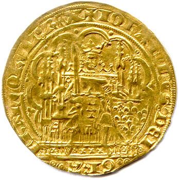 null JEAN II LE BON 22 août 1350 - 8 avril 1364

Le roi en armure assis de face sur...