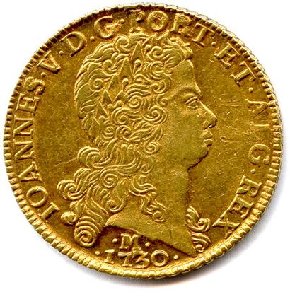null BRAZIL - JOHN V 1706-1750

Laureate bust of the king. Underneath M and vintage....