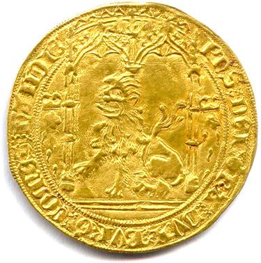 null BELGIQUE - HAINAUT - PHILIPPE LE BON 1434-1467

Lion assis sous un dais gothique...