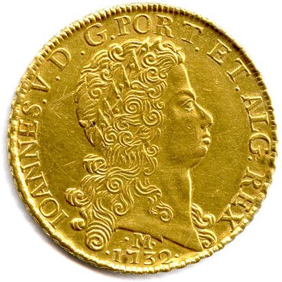 null BRAZIL - JOHN V 1706-1750

Laureate bust of the king. Underneath M and vintage....