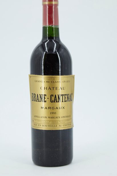 null 6 bouteilles en caisse bois de MARGAUX Château Brane -cantenac - année 1995...