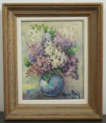 null Henri BOEZ ( 1892-1972). 

Vase de lilas

Aquarelle sur papier signée en bas...