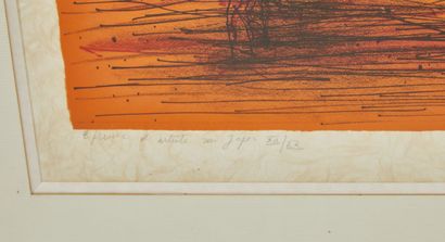 null Jean CARZOU (1907-2000)

Le château soleil orange

Lithographie sur papier japon...