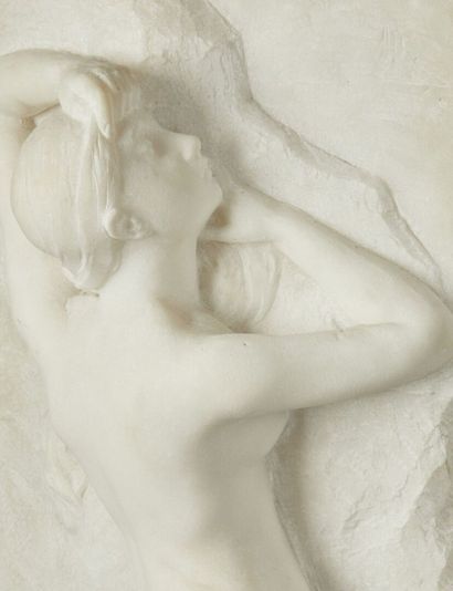 null Alfred BOUCHER ( 1850-1934).

Femme debout

Sculpture en marbre en taille directe

Signée

Haut:...