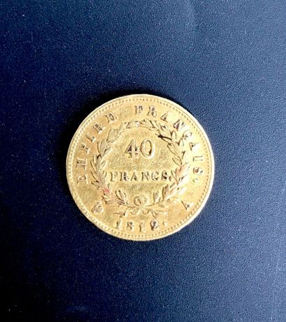 une pièce de 40 francs or année 1812