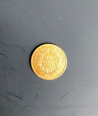 null une pièce de 10 francs or année 1859
