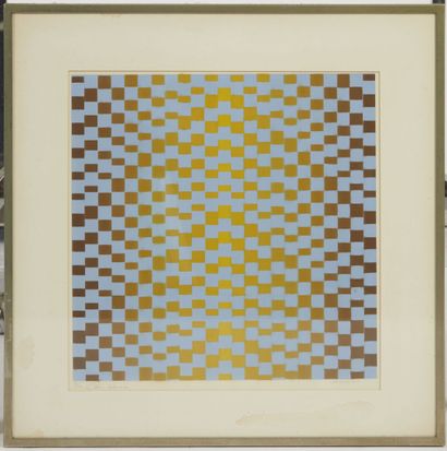 null Eddy Van AAREM ( XXe).

Struckforma, abstraction géométrique.

Lithographie...