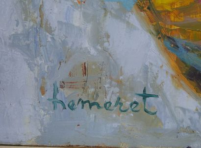 null Claude HEMERET ( né en 1929).

Soleil dans l'arbre

Huile sur toile signée en...