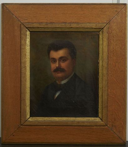 null E LUMEAU ( XIXe).

Portrait d'homme à la moustache

Huile sur toile signée en...