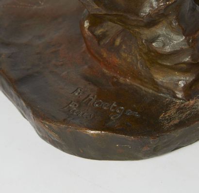 null Bernhard HOETGER (1874-1949)

Le charbonnier

Sculpture en bronze à patine brune

Signé...